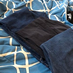 Three pairs of size 18 skinny jeans